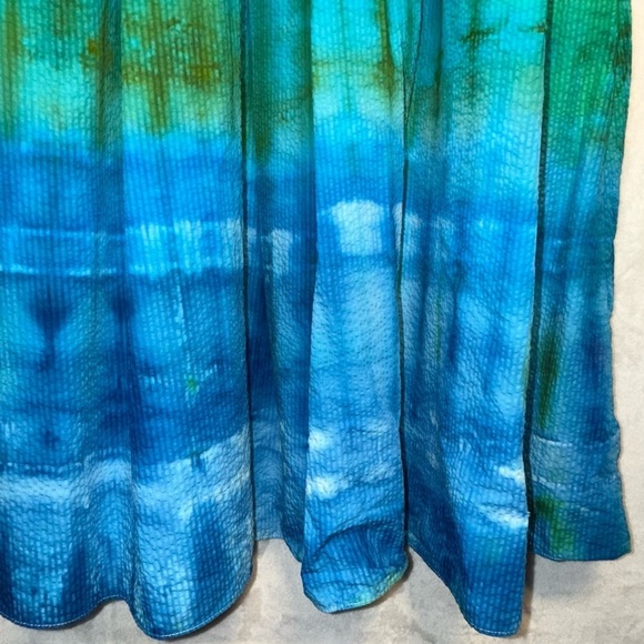 KATE SPADE UPCYCLED “Water Lily” Women’s size medium tie dye dress OOAK Custom - Picture 14 of 14